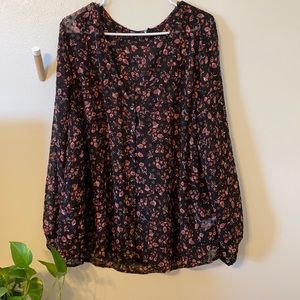 Sheer Floral Jessica Simpson Top